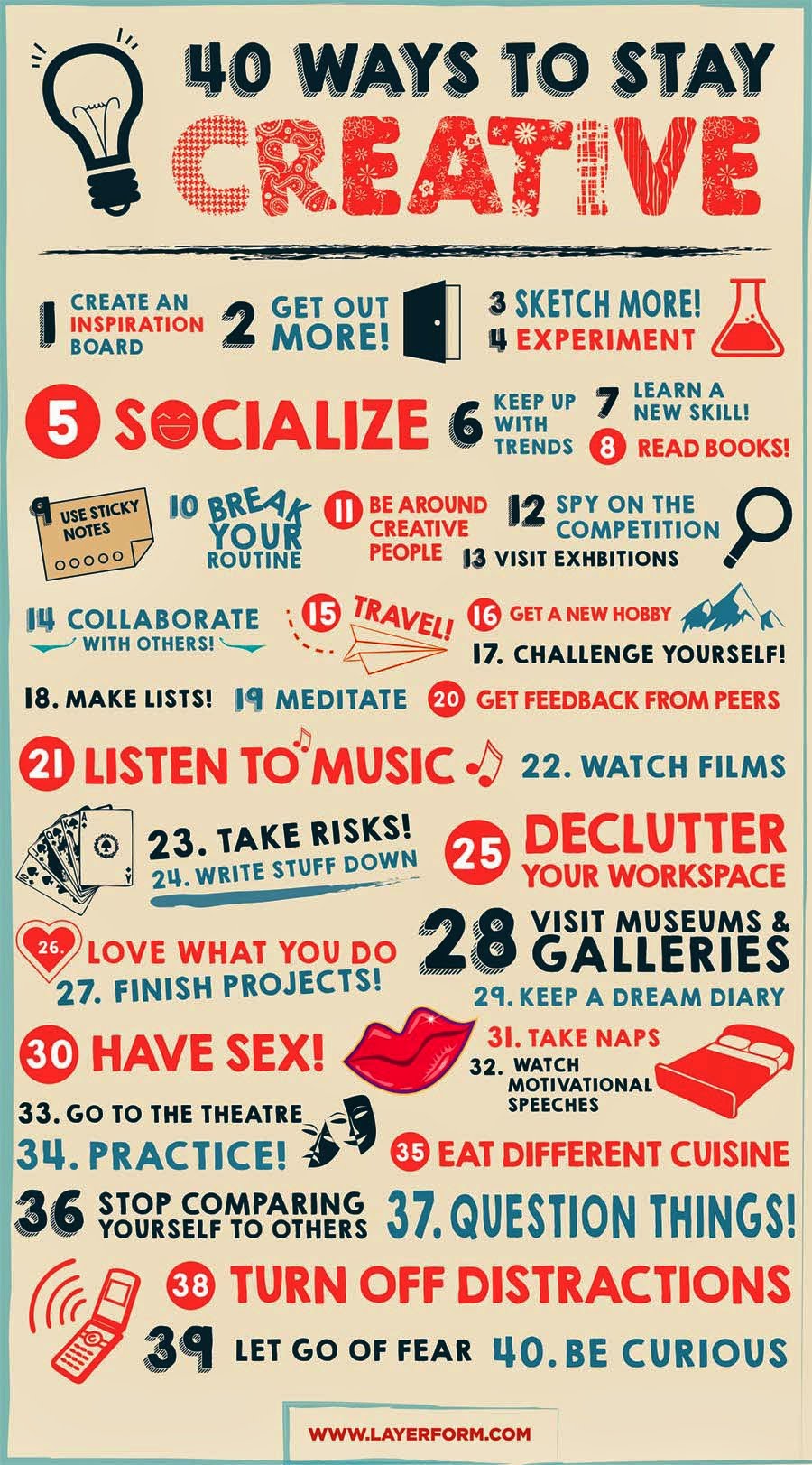 40 Ways to Stay Creative&amp;quot;